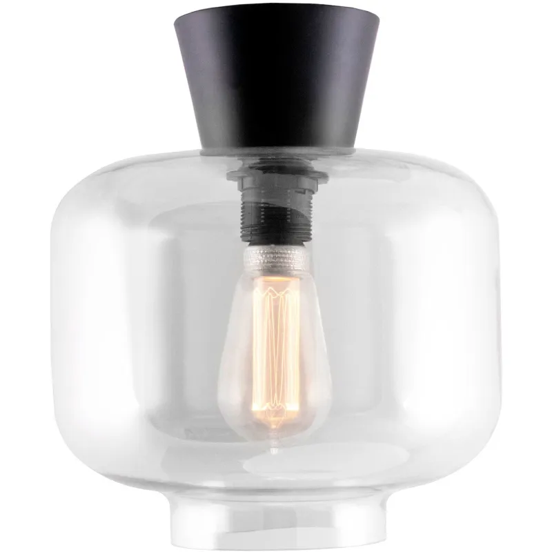 Globen lighting Ritz Plafond, klar/sort