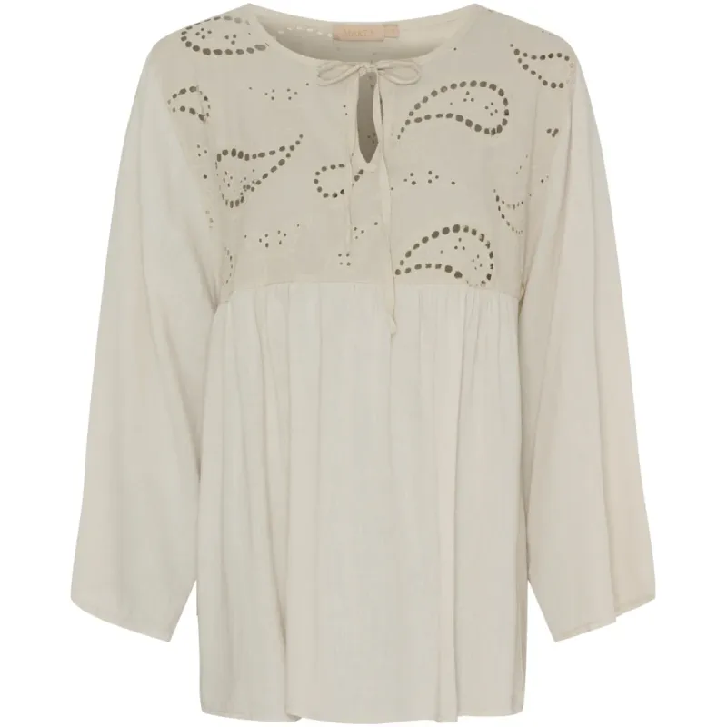 Marta Du Chateau dame bluse MdcCaterina 5616 - Sabbia