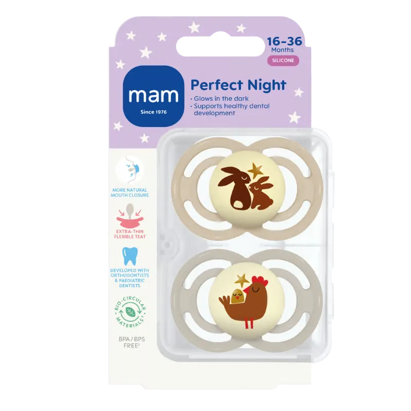 MAM Perfect Night Silk 16-36M Neutral (2 stk)