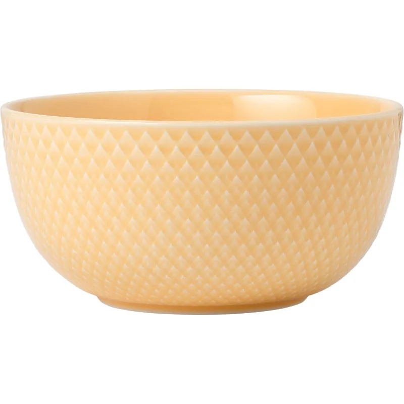 Lyngby porcelæn Rhombe Color Skål 13 cm. Sand
