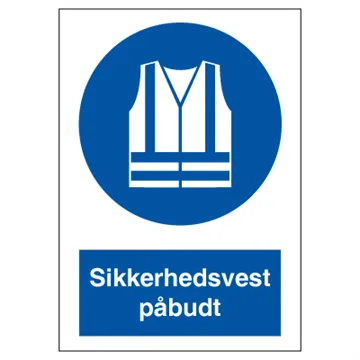 Sikkerhedsvest påbudt