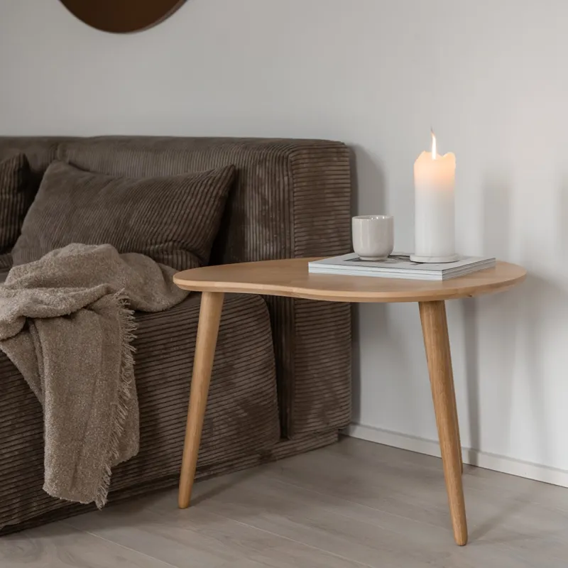 CT 10 - Sofabord i massiv bøg med paletform og størrelse 74 x 55 cm Højde