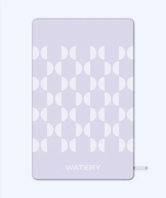 Watery microfiber håndklæde (175 x 110 cm) - Rafferty - Dust Purple - Håndklæder