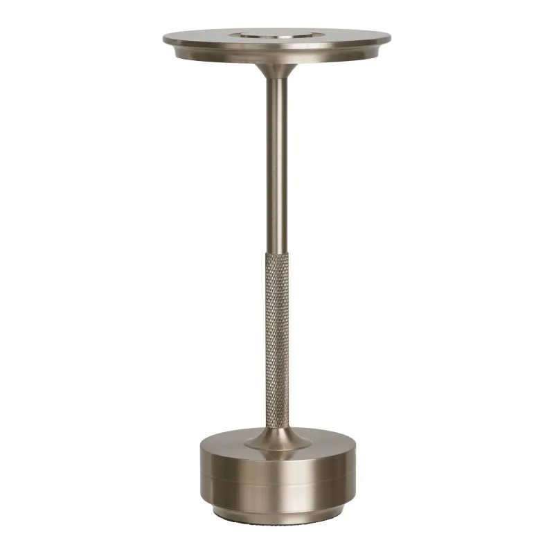 House Nordic - Lyneham LED Bordlampe, sølv, genopladelig