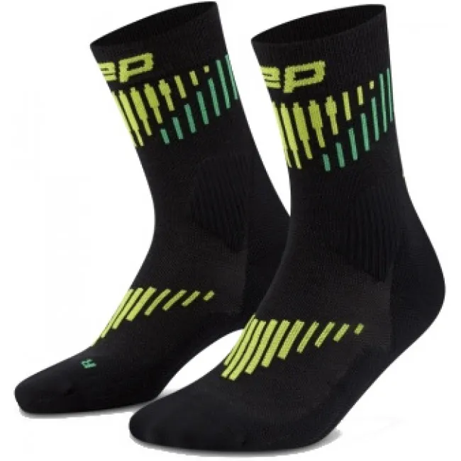 CEP Core Run Merino Socks Mid Cut 3.0, løbestrømper, dame, sort