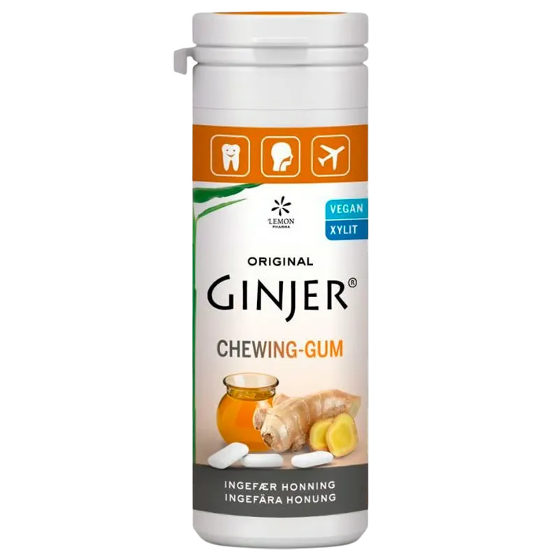 Lime Pharma GINJER® Ingefær HONNING Tyggegummi (30 g)
