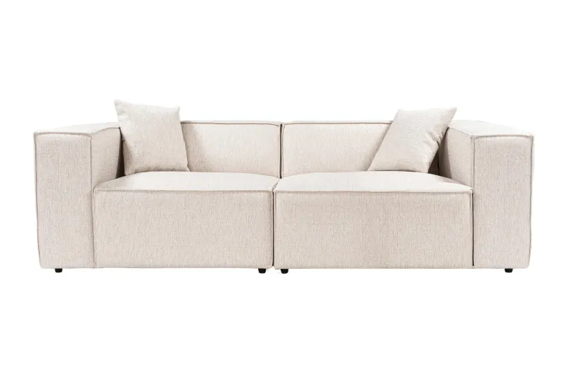 NORDVÄRK Lora 2 pers. sofa - brun stof