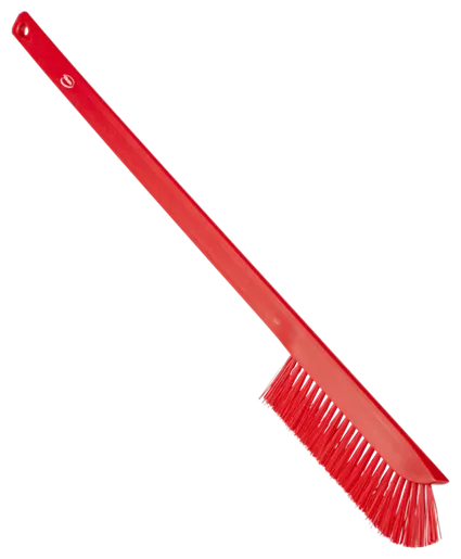 Vikan Ultra smal vaskebørste med langt skaft, 600 mm, Medium, Rød