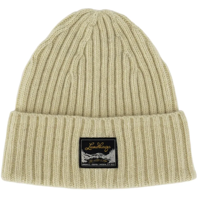 Lundhags Knak Wool Beanie, hue, beige