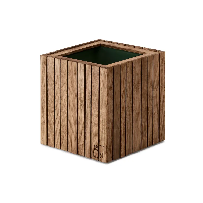 Squarely Copenhagen - GrowON plantekasse 22x22 cm, Mørk Eg - Mørk Eg