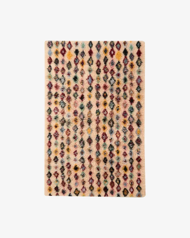 Nordal - POPPY tæppe, 200 × 140 cm  -  flerfarvet