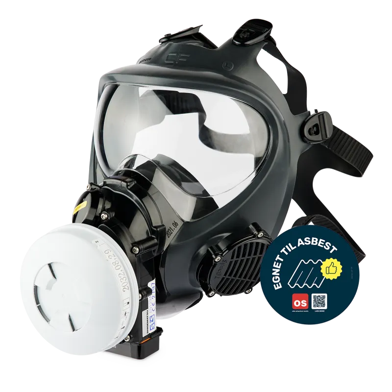 Helmaske STS Synchro 01 med motor, str M, inkl boks, lader, batteri og P3 filter