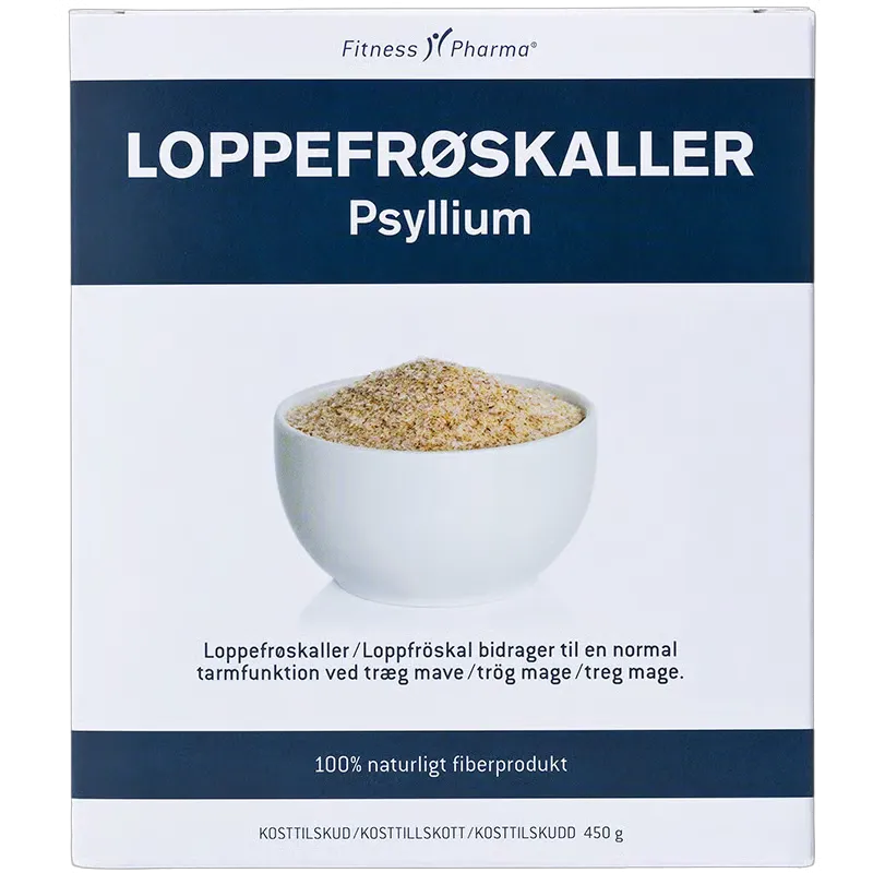Fitness Pharma Loppefrøskaller Psyllium (450 g)