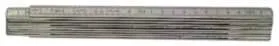 Tommestok eloxeret alu A61-2-10 mm/tomme, 2 m med 10 led