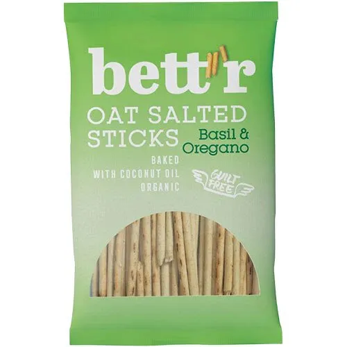 Havresticks Basil Oregano Øko. - 50 gram