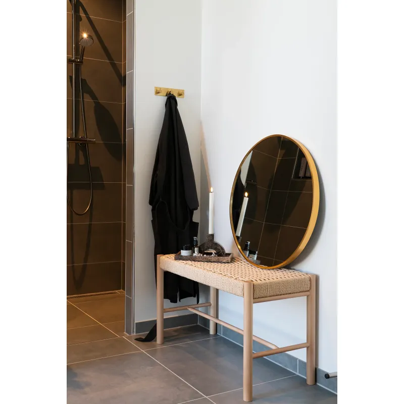 House Nordic - Madrid Spejl - Messing look - Ø60 cm