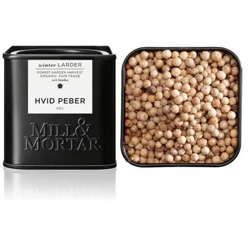 Mill & Mortar Hvid Peber Hel Ø (50 gr)