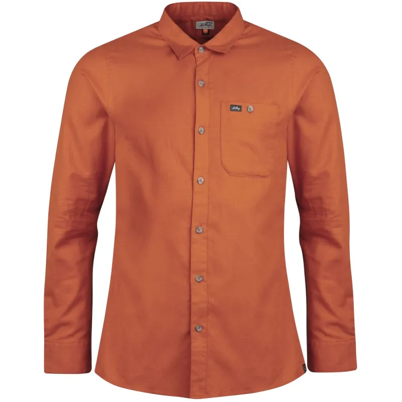 Lundhags Ekren Solid Ms LS Shirt, skjorte, herre, rød