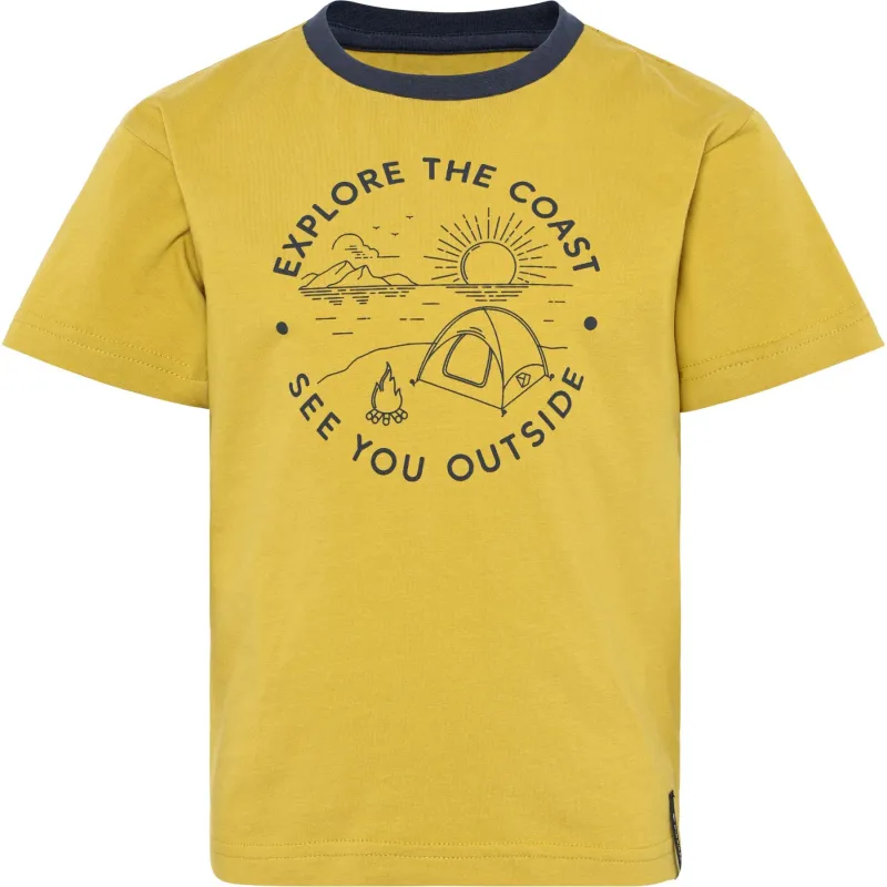 Didriksons Mynta, t-shirt, junior, gul