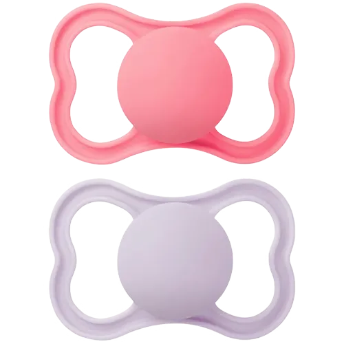 MAM Air Sut Silicone Pink 16-36M (2 stk)