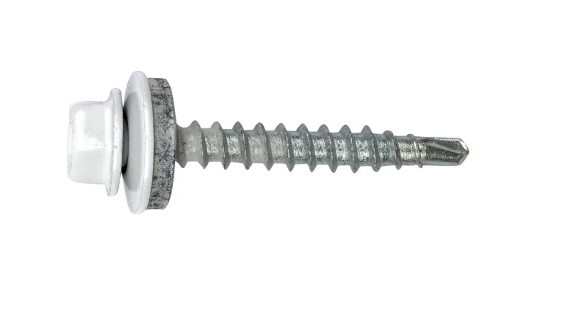 Farmerskrue Hvid FARM+ HEX 4,8 x 20 mm - 200 Stk