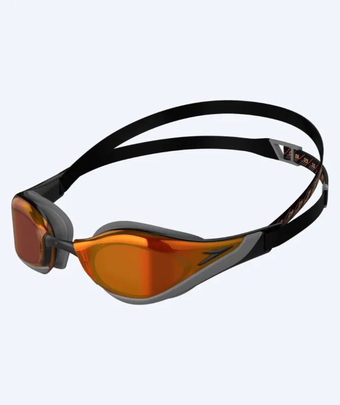 Speedo Elite svømmebriller - Fastskin Pure Focus Mirror - Sort/rød