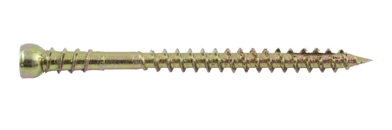 Gulvlisteskrue Guldkromatiseret FLS+ TX15 4,2 x 42 mm - 200 Stk