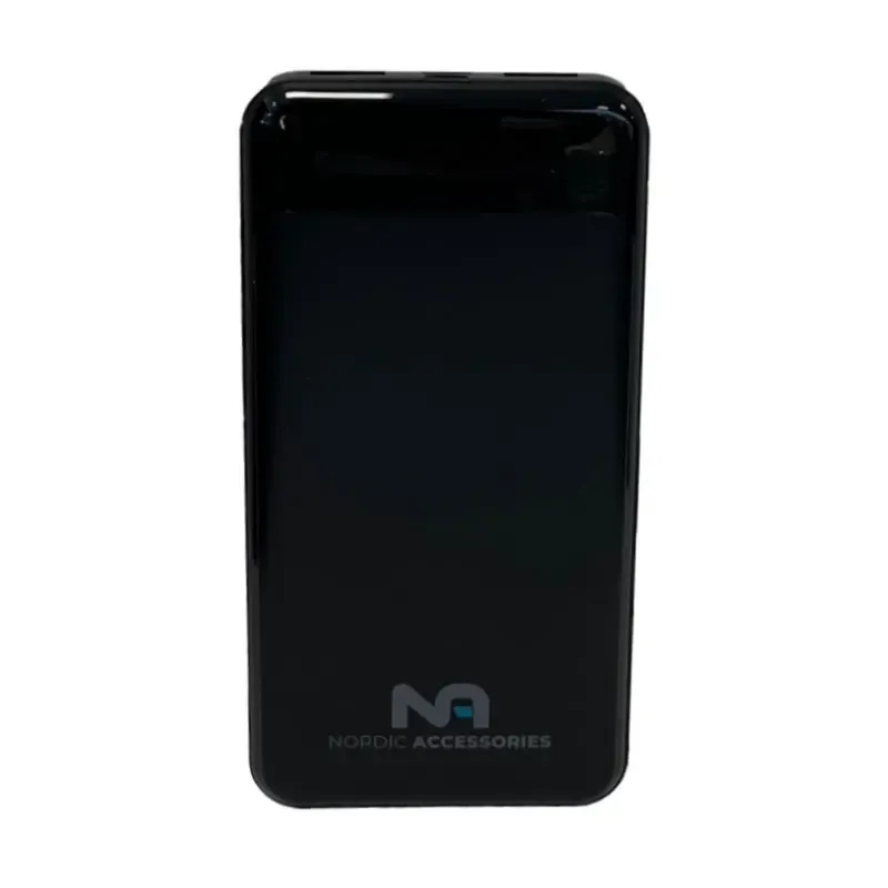 Nordic Accessories 10.000 mAh PD 22.5W Fast charge USB-C PowerBank. Sort.