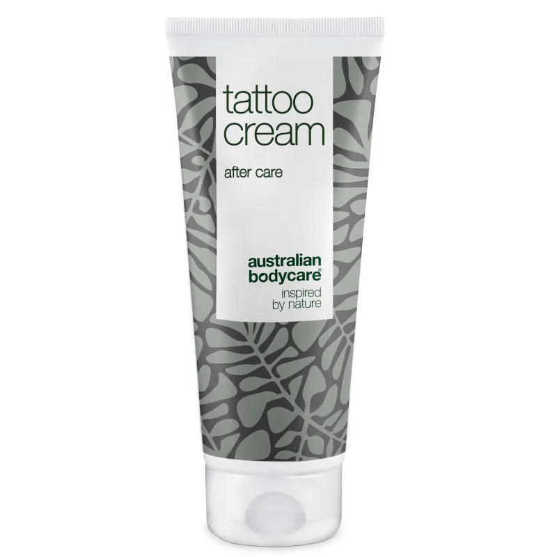 Tattoo Creme  -  Fugter, beroliger og bevarer farven â Tattoo Creme med Panthenol og Ricinusolie fugter, beskytter og plejer både nye og gamle tatoveringer. Holder farverne friske.