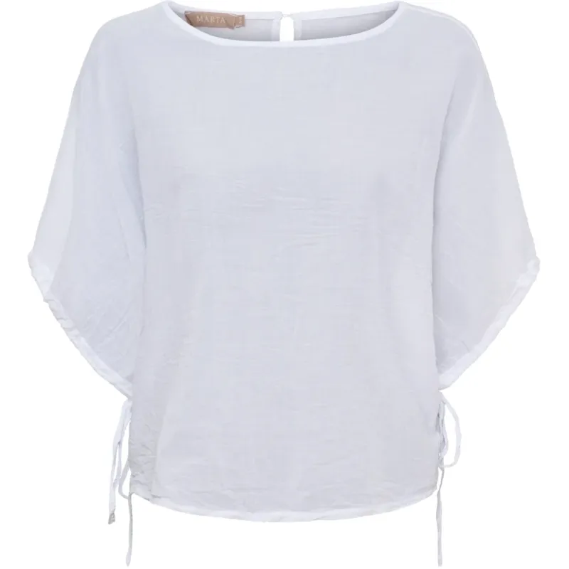 Marta du Chateau dame bluse MdcAnnalise 2383M - White