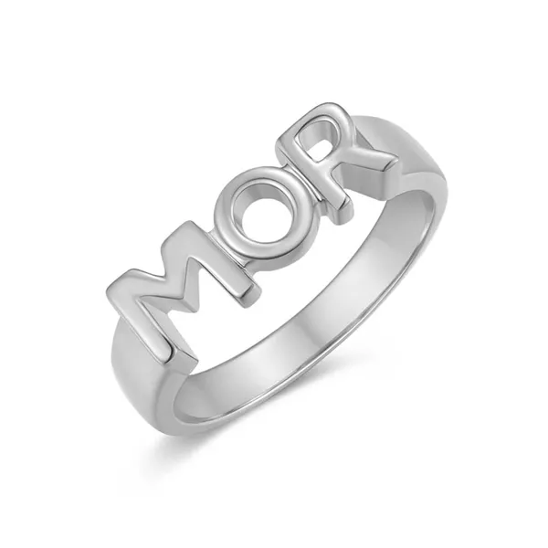 MOR ring i rhodineret 925 Sterling sølv