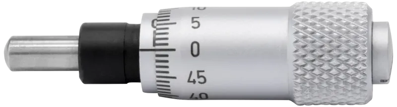 Indbygn.mikrometer 0-6,5×0,01mm konveks måleflade