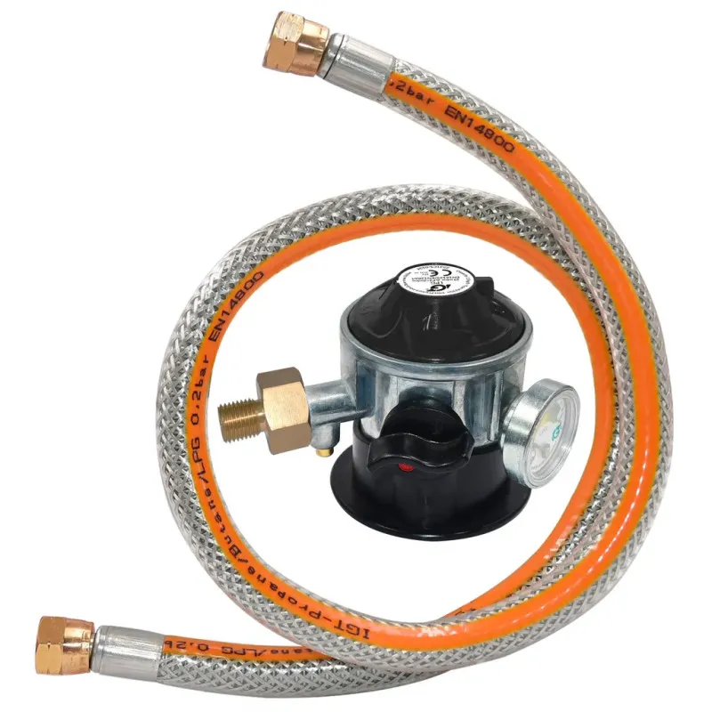Homeshop gasregulator med manometer - 80 cm
