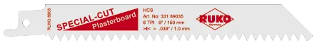 Bajonetsavkl.t/gips 150mm 6TPI pk/5