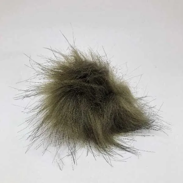 Pompon  Armygrøn, 8 cm