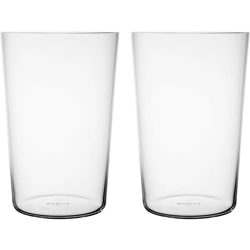 Mareld Tyndt Ølglas 30 cl, 2 stk. krystalglas