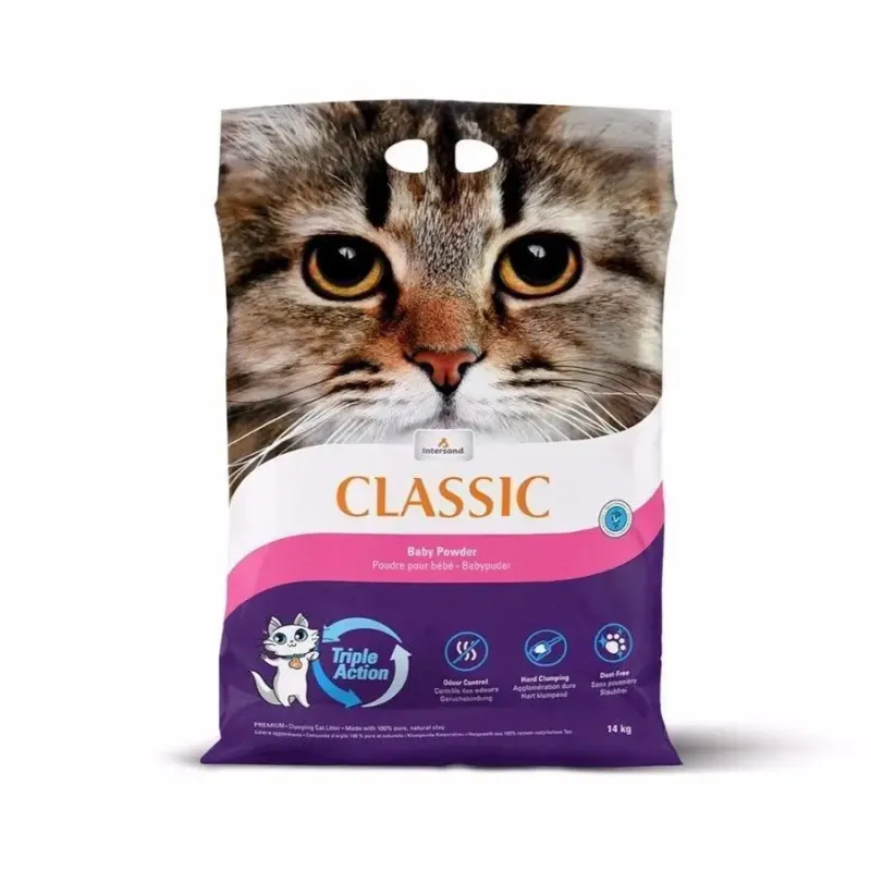 Extreme Classic kattegrus med babypuder, 14 kg