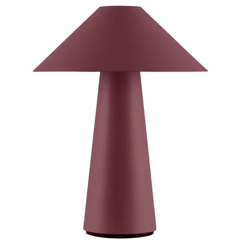 Globen lighting Cannes portabel bordlampe, burgundy