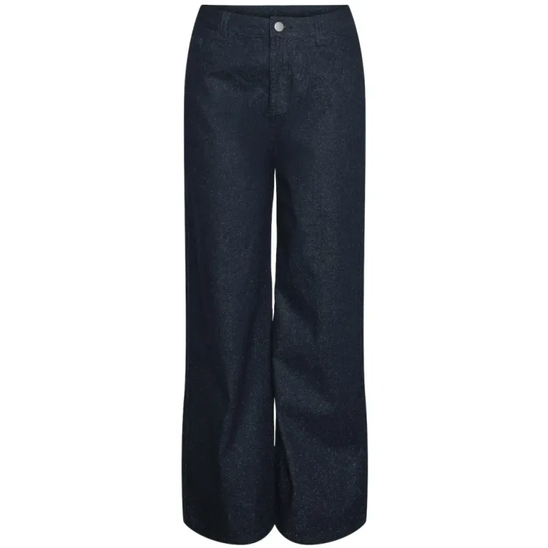 PIECES dame jeans PCREVIN - Dark Blue Denim