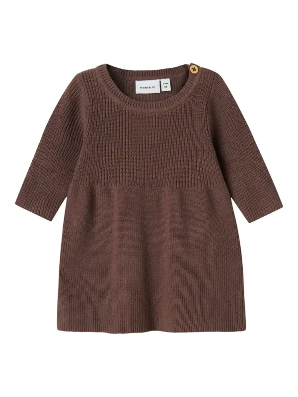 Olivina Strikkjole - Peppercorn - 56