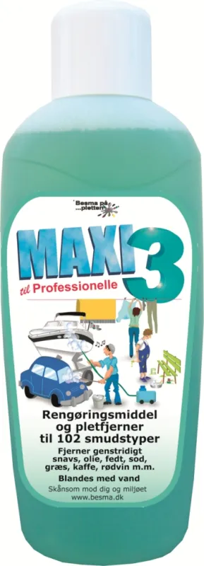 MAXI 3 Rensevæske - 1 Liter
