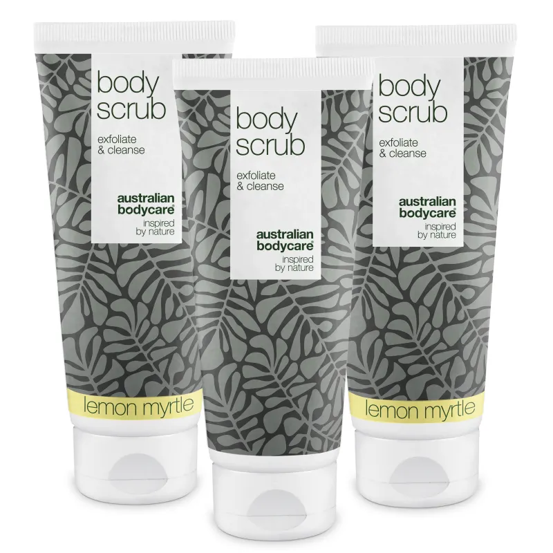 3 for 2 Body Scrub  - pakketilbud â Pakketilbud med 3 body scrubs (200 ml): 2x Lemon Myrtle & 1x Tea Tree Oil