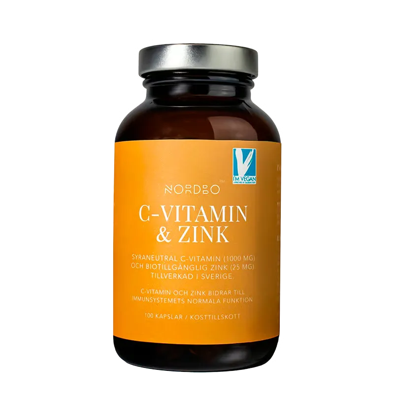 Nordbo C-vitamin & Zink (100 kaps)