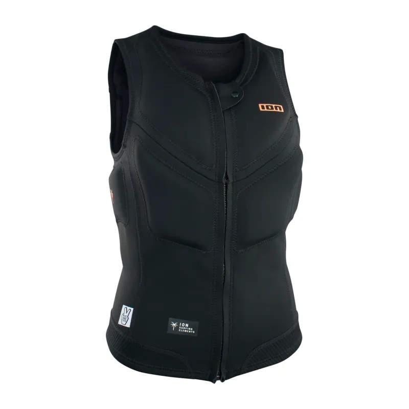 ION Ivy Front-Zip impact vest til damer - Sort
