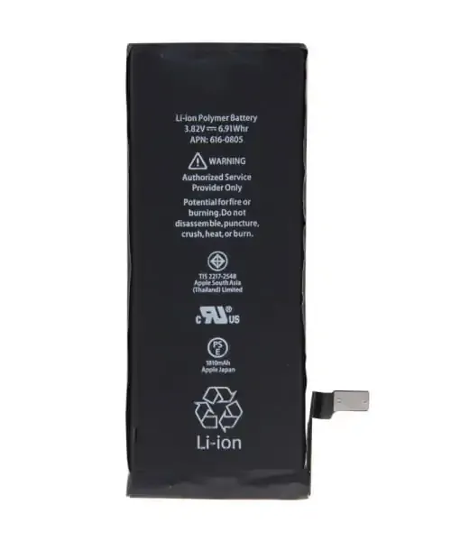 iPhone 6 genopladeligt 3.82 V / 1810mAh Li-ion-batteri.