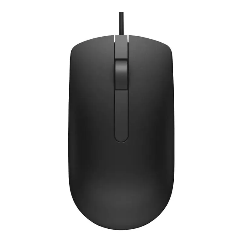 Dell Optisk Mus MS116  -  2 Knapper, Komfortabel Kablet Mus - Sort