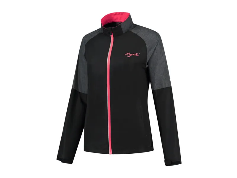 Rogelli Enjoy - Sports jakke Dame - Airbloc - Melange sort pink - Str.