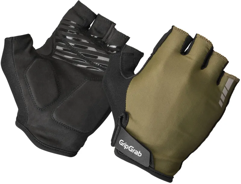 GripGrab RIDE Polstret Kortfingret Sommerhandsker - Olive Green