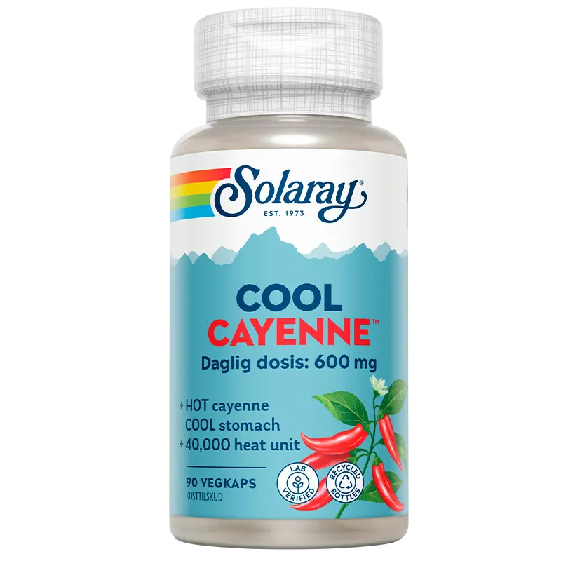 Solaray Cool Cayenne (90 kapsler)