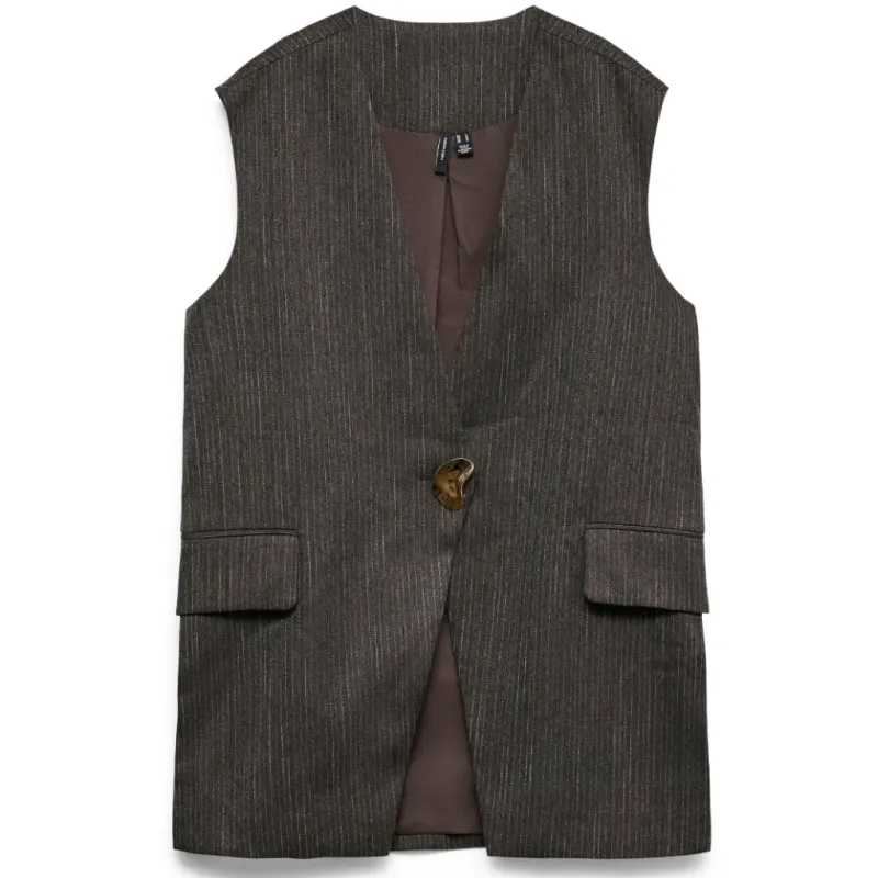 Vero moda dame vest VMKYLAN - Toffee